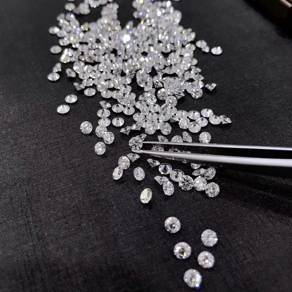 HQ Gem Brilliant Cut Small Size 0.01carat 1.3mm VS GH Fake Diamond Loose Moissanite Diamond Price