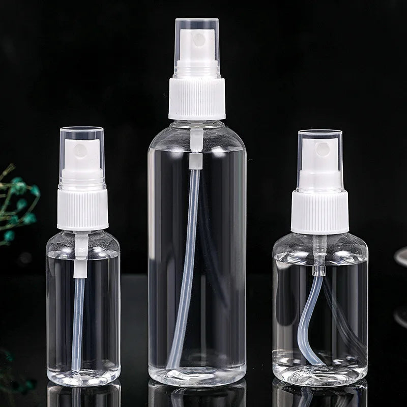 Hair Spray Bottle 50ML Clear Plastic 100ml Body Spray Bottle Fast Shipping Hair Skin Care 50ML Facial Cleanser