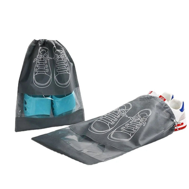 China Factory Promotion Black Gym Women Backpack Foldable Cloth Shoes Drawstring Bag for Traveling