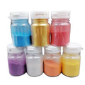 Food Coloring Powder Sweet Rainbow Cake Top Decoration Bottle for Bakery Ingredients with Floral Design
