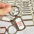 Fast Customization Keyring Holder Low MOQ Sublimation Keychain Sublimation Blank Key Chain
