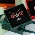 A1 Embossed Jewelry Box with Ribbon Pull for Custom Logo Branding and Boutique Small Business Drawer Packaging Case