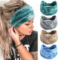Women's Knotted Headband Fashion Printing Sports Sweat Absorbent Hair Band