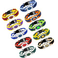 Unisex Custom Sports Cheer & Football Team Design Glass Cabochon Charm Bracelets Manufacturer's Fashion Survival Jewelry