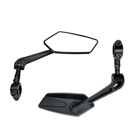 Bike Cycling Rear View Mirror Rearview Reflector Adjustable Handlebar Left Right Mirrors Bicycle Clear Wide Range Back Sight