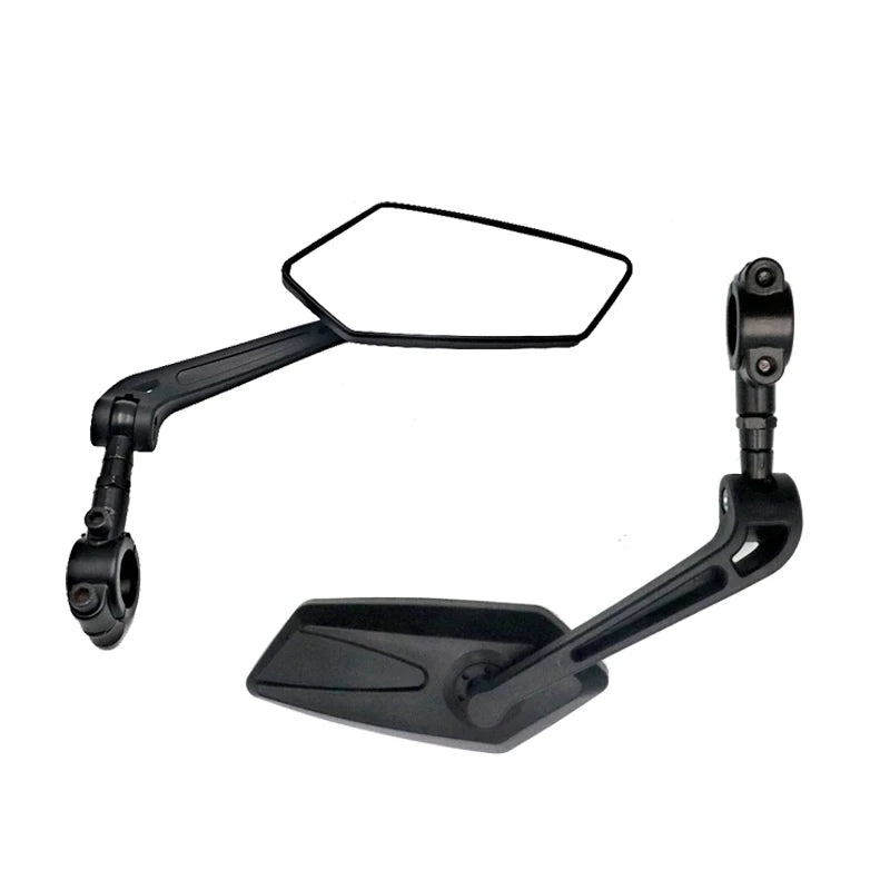 Bike Cycling Rear View Mirror Rearview Reflector Adjustable Handlebar Left Right Mirrors Bicycle Clear Wide Range Back Sight