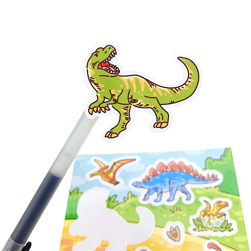 Wholesale High-Quality Custom Cute Kiss Cut Animals Series Stickers Pack Set Waterproof Color Cartoon Sticker Labels for Kids
