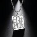 New Styles  Key of King Solomon Pentacle Open Doors Amulet Talisman Square Pendant Necklace the Moon's First Magic Arrayry