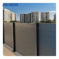 Modern High-Style Modular Aluminum Metal Fence Panels Horizontal Yard Privacy Slat Design for Outdoor Garden Privacy