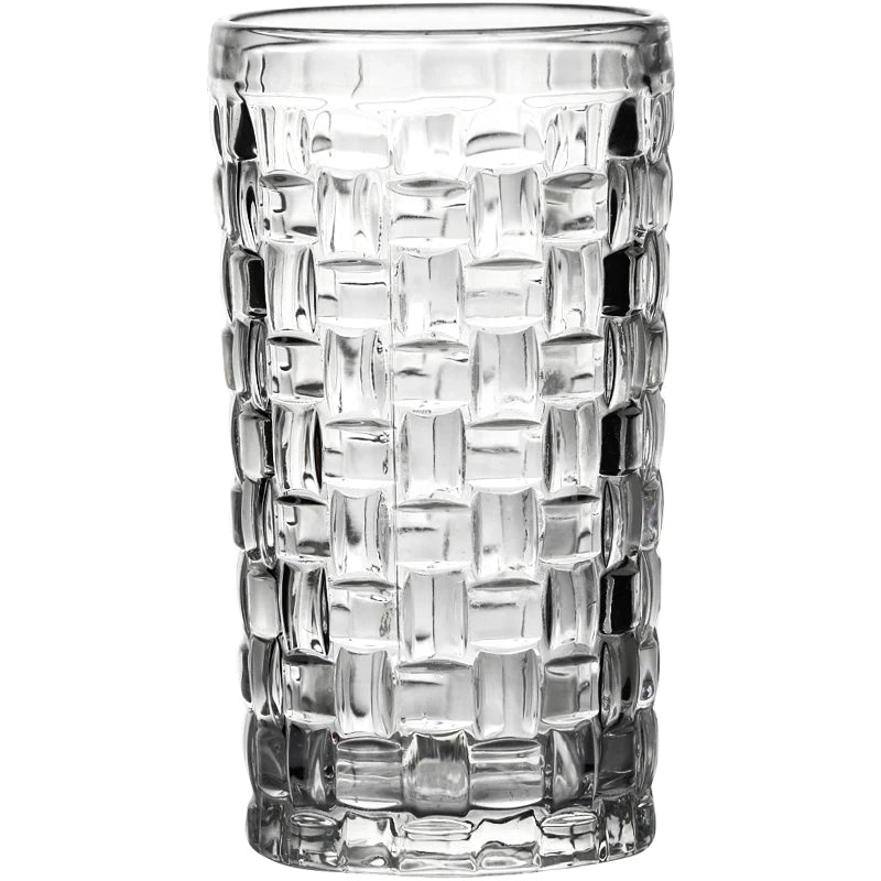 Creative Bamboo-Shaped Highball Glass Engraved Cocktail Glass for Bar or Restaurant Use