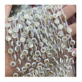 2021 New Double Sided Gold Smile Face Beads 8mm Flat Round Loose Natural White Shell Beads Earrings