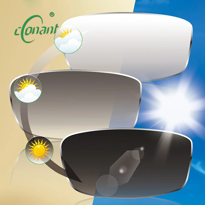 1.74 Semi Finished SV Photochromic Sunfilter HC 65/70/75mm Optical Resin Lenses