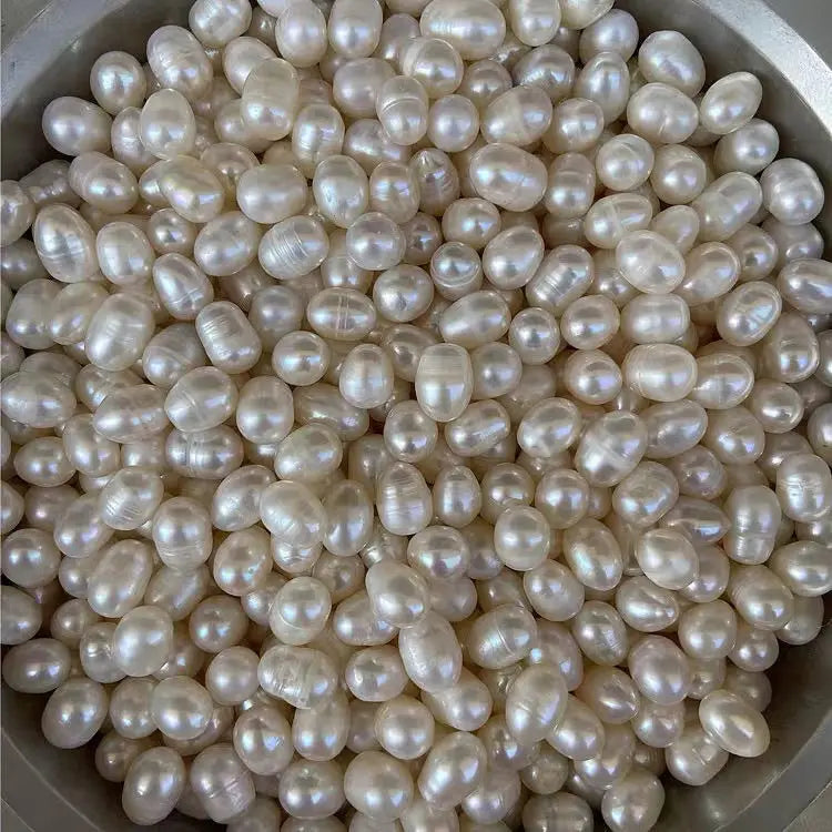 Wholesale Natural 8-9mm Raw Freshwater No Hole Pearls for Medicinal Use