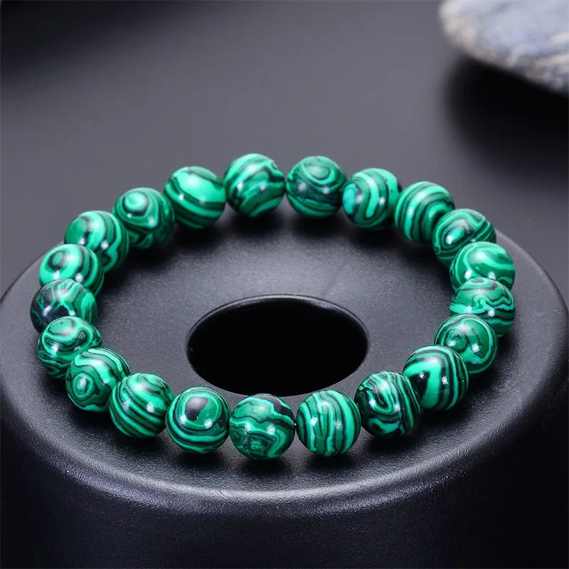 2021 Pulseras Malachite Bracelet Handmade Adjustable Beaded Bracelet Pulsera De Cuentas