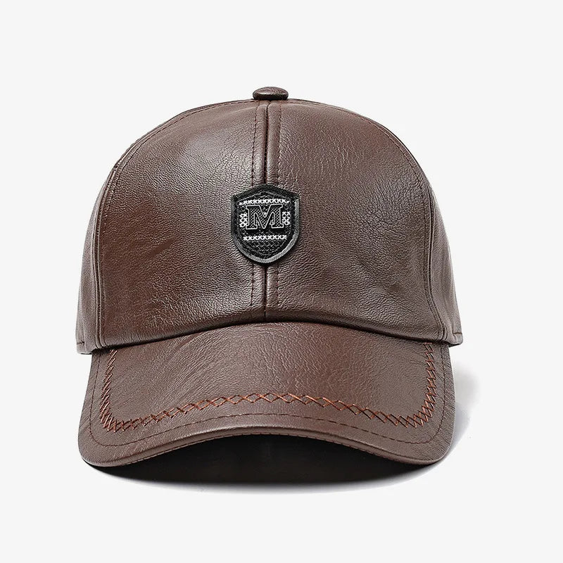 X1698 PU Leather Hats  Adult  Baker Boy Hats  Suede Trucker Caps German Leather Hat