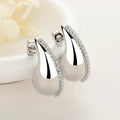 Bisuterias Oro Joyeria Hengdian Wholesale Earrings Women 18k Gold Plated Cubic Zirconia Hoop Earrings for Women Fashion Jewlery