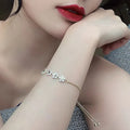 Lateefah OEM 2025 Hot Selling Pentagram Adjustable Rhinestone Crystal Flowers Bracelet