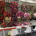 F Wedding Stage Background Floral Set Arrangement Artificial Flower Wall Backdrop Table Centerpiece Arch Flower Decor for Event