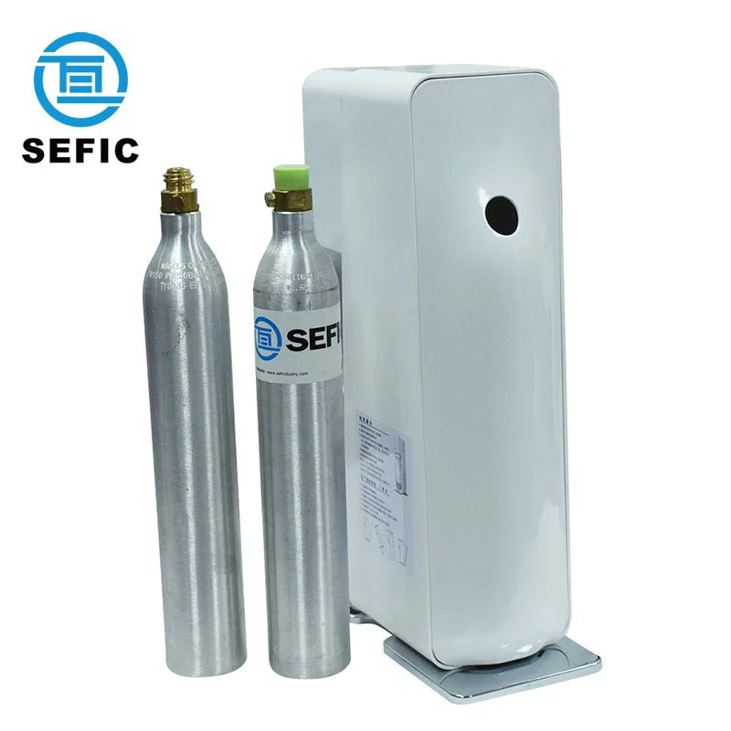 0.6L Soda Cylinder TPED Certification ISO7866 CO2 Aluminum Cylinder for Beverage Soda Maker
