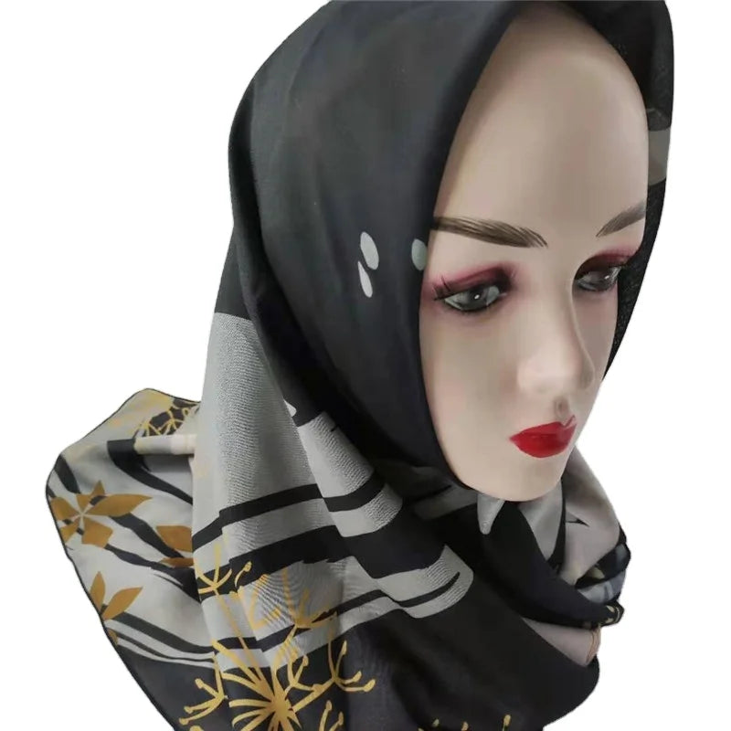 Factory Wholesale Good Quality Hijab Cheap Online New Patterns Girls Hijab Customize Size Voile Scarf  Hijab Bawal for Women