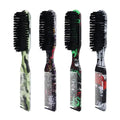 Factory Sale 2-In-1 Double Side Comb Brush Nylon Bristle Fading Tools Barber Comb for Hairdresser Professional Hair Styling