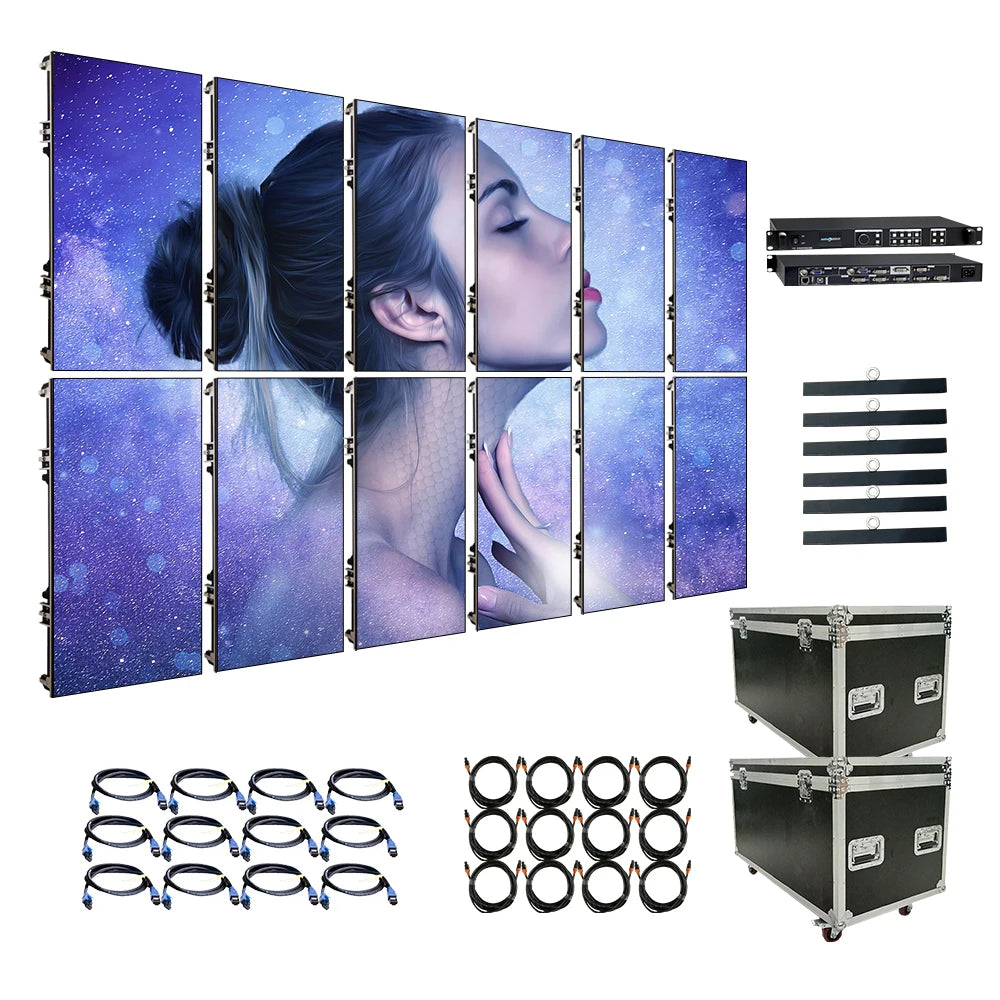 Outdoor Led Videowall Panel for Music Concerts & Roadshows 500X500 3X4 6X3 6Ftx8Ft Mobile Stage Display Screen P2.9 P3.91