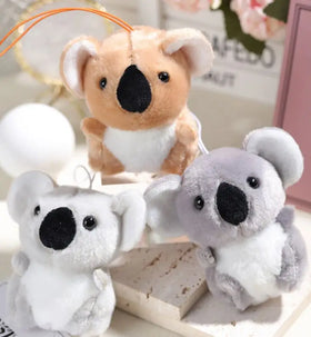 10cm Small Plush Toys Stuffed Animal Wholesale Plush Doll Plushies Kawaii Bear Koala Pendant Plush Doll Koala Keychains Toys