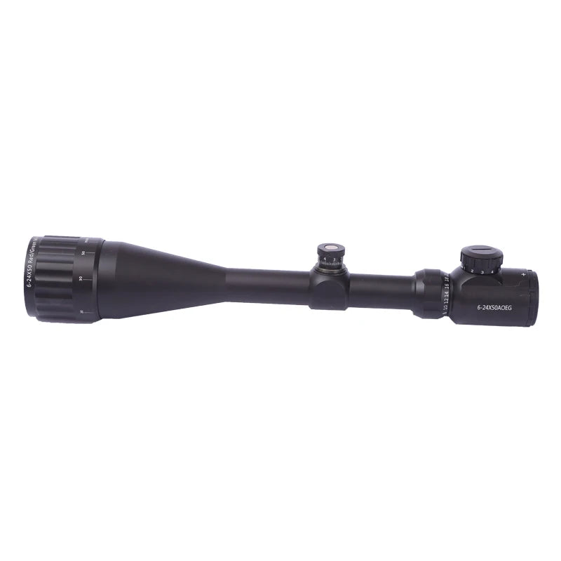 Tactical OEM Optics Long Range Scopes 6-24x50AOE Red and Green Illuminated Scope Sight