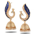 GT OEM Pendientes De Mujer Ethnic Peacock Indian Earring Gypsy Pearls Vintage Tribe Jhumka Earrings Jewelry