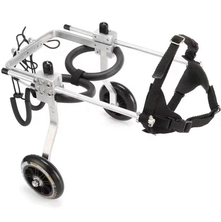 USMILEPET Lightweight Aluminum Alloy Dog Wheelchair Adjustable for Disabled Hind Legs Walking for Back Legs