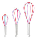 2026 Dishwasher Safe Cake Tools Home Kitchen Wholesale Oval Silicone Egg Whisk With Stainless Steel Handle