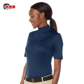 Wholesale Customized Color Design logo Short Sleeve Horse Riding Show Shirts for Women Clothing Supplier