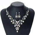 CH017 High Quality Bridal Jewelry Set Elegant Pearls Jewelry Set Women Rhinestones Jewelry Set Wholesale