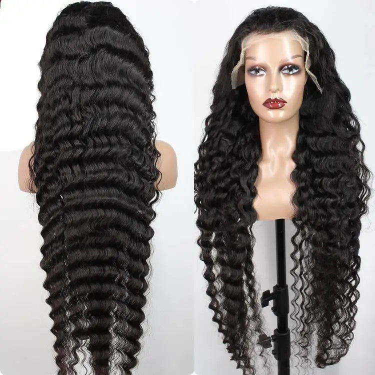 ELI Hair EB Top Sale 100% Virgin Brazilian Remy Hair 4x4 Lace Closure Wig Machine Double Weft Body Wave Natural Color