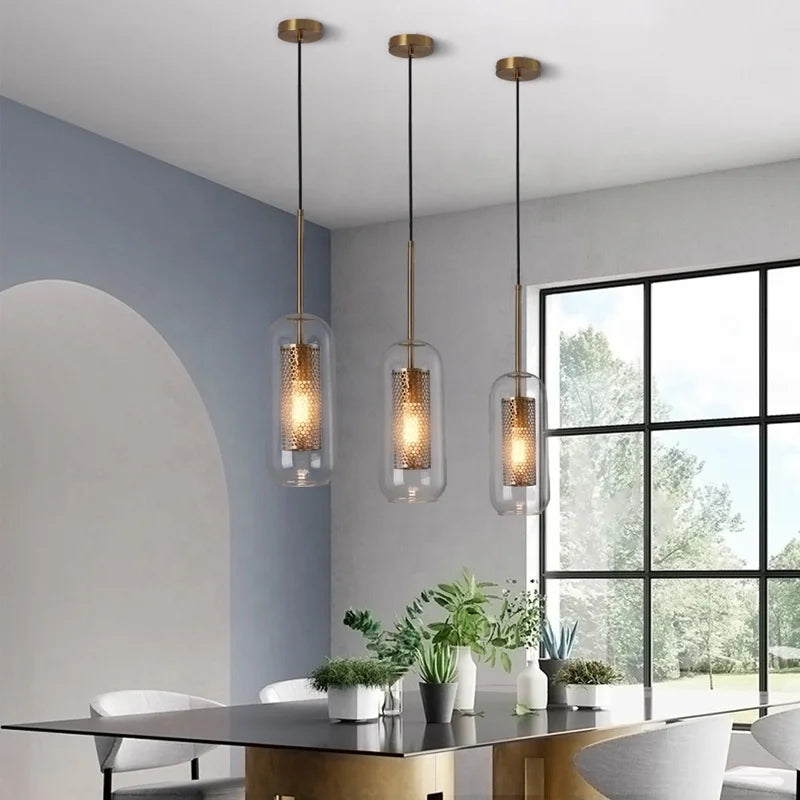Italian Modern Design Simple Living Room Lamp Nordic Personality Glass Ceiling Light Cafe HomeStay Fashionable Lighting Fixture