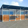 Priefert Bamboo Wood Horse Stables Boxs Horse Stalls with Optional Roof Factory Wholesale Price