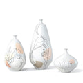 Modern Nordic Design Abstract Face Porcelain Ceramic Wedding Tabletop Flower Vase for Home Decor
