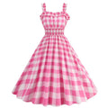 Summer Women Dresses Robe Retro Halter Polka Dot Printed 50s 60s Vintage Hepburn Pinup Rockabilly Dresses