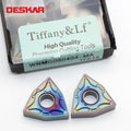 Tiffany&LF DESKAR CNC Lathe Carbide Inserts Turning Tools Machining Cut Sharp Harden Quenched Steel Blade WNMG080408-MA-TF618
