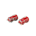 3D Fire Truck Pendant Enamel Chunky Car Red Fire Fighter Department Jewelry Making Finding DIY Fire Truck Engine Charms