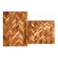 Acacia Wood Cutting Board Set of 2 Size with Holder Solid Wooden Cutting Boards Serving Tray for Kitchen