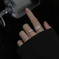 Unique Design S925 Sterling Silver CZ Micro Pave Ring 925 Silver Jewelry Women J9280