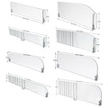 Breakable 50cm Height T Shape Plastic Shelf Divider Clear Acrylic Shelf Dividers Retail Shelf Divider with Magnetic
