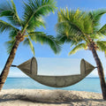 WOQI New Design  Green Color Auto Open Hammock 2 Person Portable Hammock with Bug Net