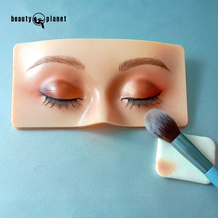 Beauty Planet Realistic Silicone Mask Makeup Practice Face Board for Makeup Artist Starter Training Easy Color Eyebrow Practice