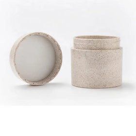 Eco Friendly 50g 100g 250g Plastic Jar Facial Skincare Body Cream Container Biodegradable Cosmetic Face Cream Jar