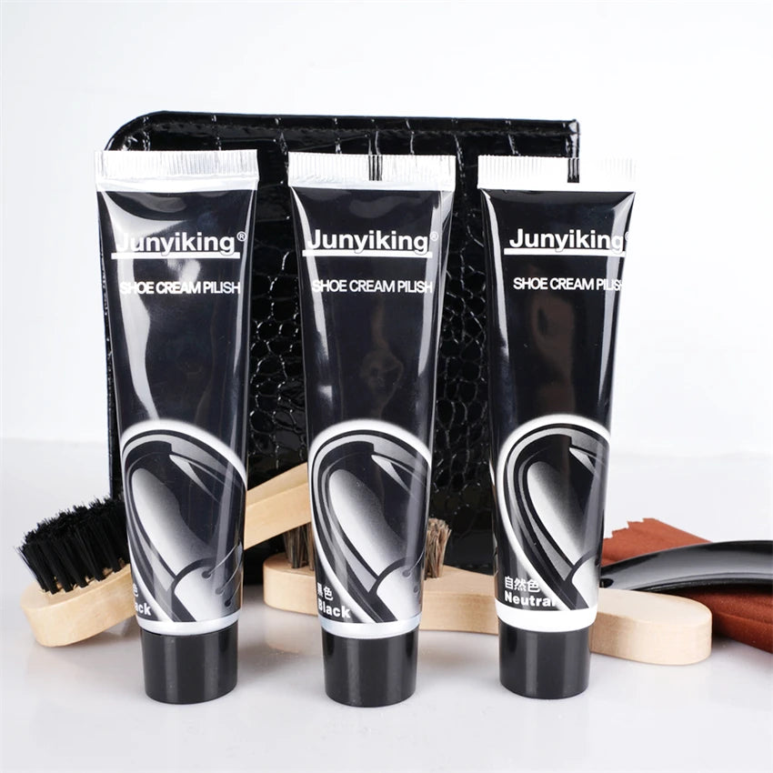 Custom Design Professional Men's Shoe Care Kit Shoe Polish Leather Conditioner Stain Remover Sneaker Cleaner Effective Shoe Care