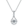 Hot Selling Gorgeous Necklace Moissanite Gra Certificate Diamond Pendant Necklace for Engagement