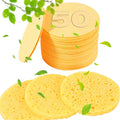 Custom Shape Facial Cleansing Cellulose Sponge Pad Natural Wood Pulp Thick Round Heart Sponge Remover Disposable Makeup Tool