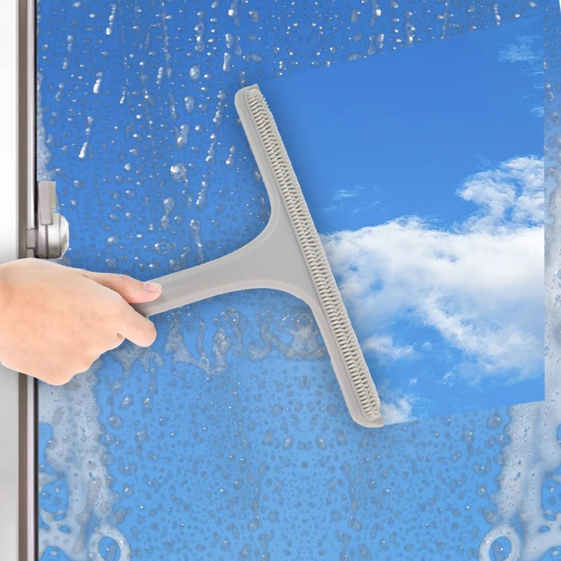 Factory Outlet Window Cleaner Glass Cleaning Wiper Window Cleaner Tools Silicone Rubber Scraper Bathroom Squeegee